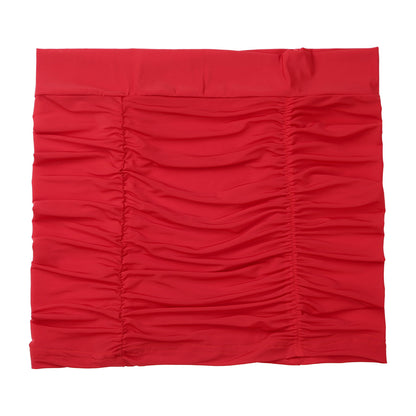 Womens Sexy Bodycon Mini Skirt Ruched Elastic Bands Semi-Sheer Skirt Hip Wrap Lingerie Nightwear Pencil Pole Skirt for Nightclub
