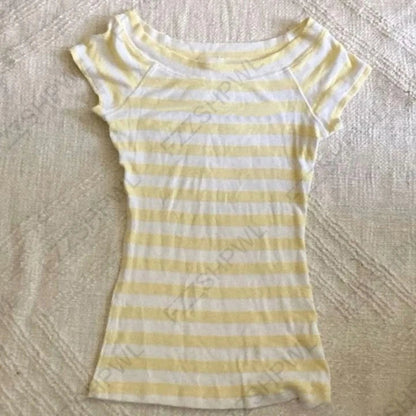 Kawaii Clothes Classic Minimalist Casual Fashion Stripe Streetwear High street Top Harajuku Graphic Print Punk Rock Goth E-girl Badiee Stylez