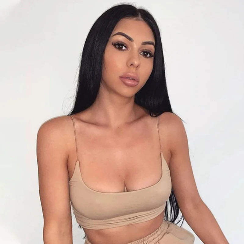 Womens Summer Camis Tanks Tops Sleeveless Cotton Bustier Unpadded Bandeau Bra Vest Crop Top Seamless Tees