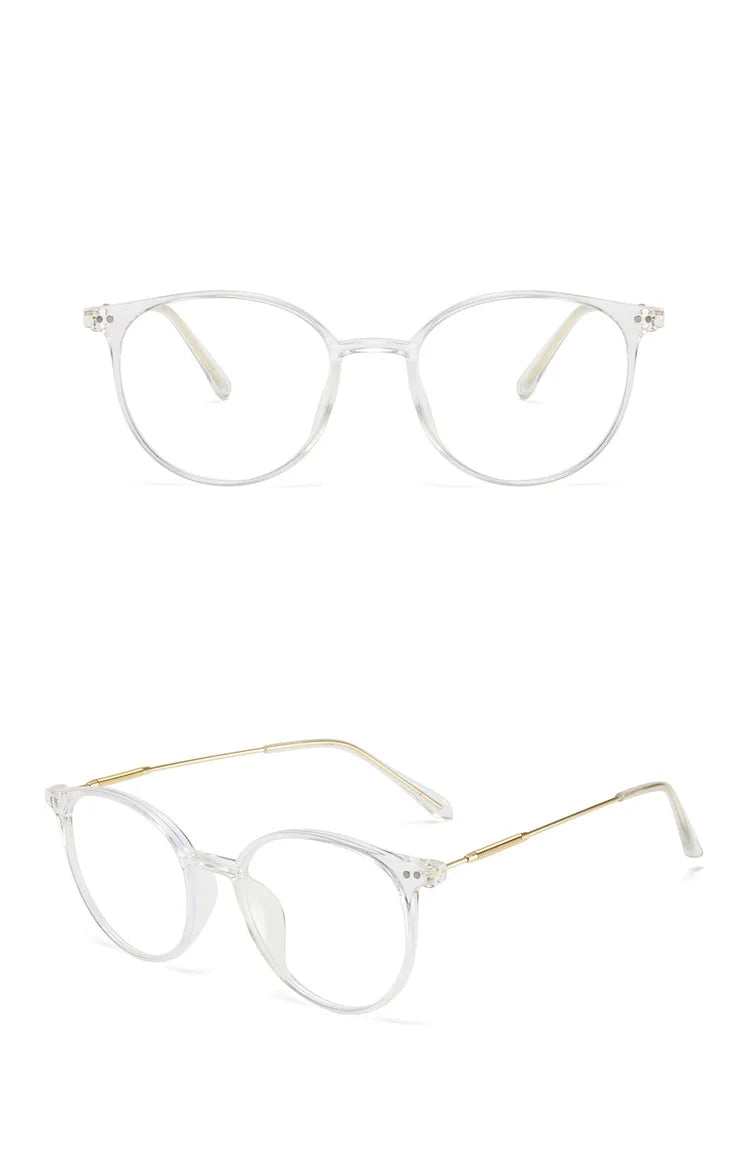 Men And Women Round Anti Blue Glasses Computer Frame Optical Lenses New Arrival 2023 Badiee Stylez