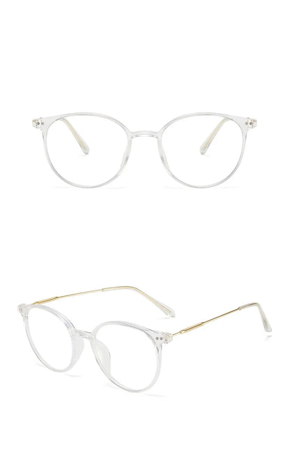 Men And Women Round Anti Blue Glasses Computer Frame Optical Lenses New Arrival 2023 Badiee Stylez