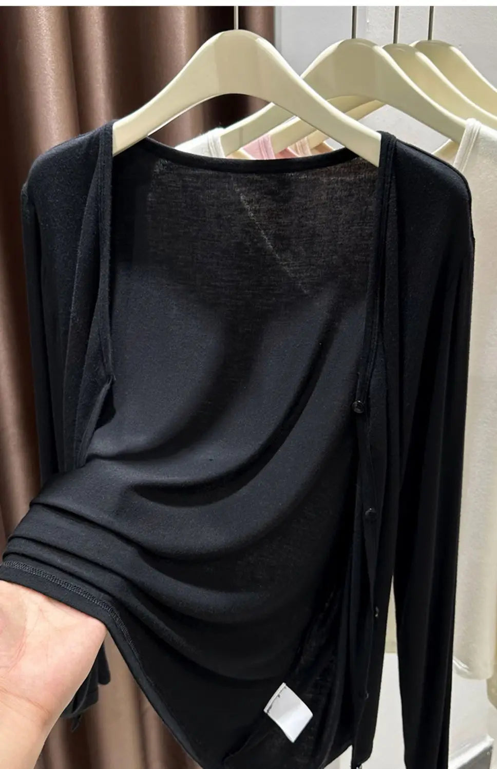 Plus Size Ice Silk Sun Protection Open Cardigan Thin Outerwear Women's Clothing for Chubby mm Short Outerwear Capelet Lace Trim