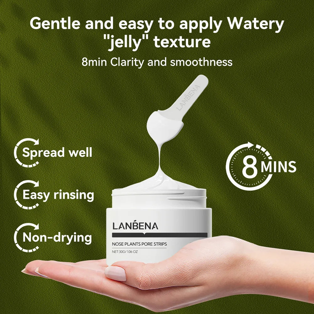 LANBENA Blackhead Remover Nose Mask Peeling Deep Cleansing Face Mask Oil Control Skin Care (60 Stickers)