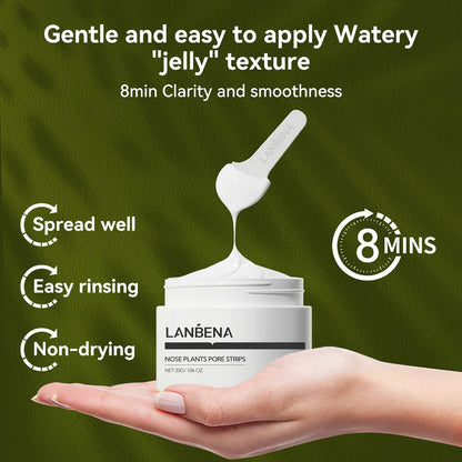 LANBENA Blackhead Remover Nose Mask Peeling Deep Cleansing Face Mask Oil Control Skin Care (60 Stickers)