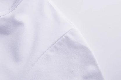 Letter Print Crew Neck Pullover T-Shirt Casual Short Sleeve Crop T-Shirt for Every Day Women's Clothing