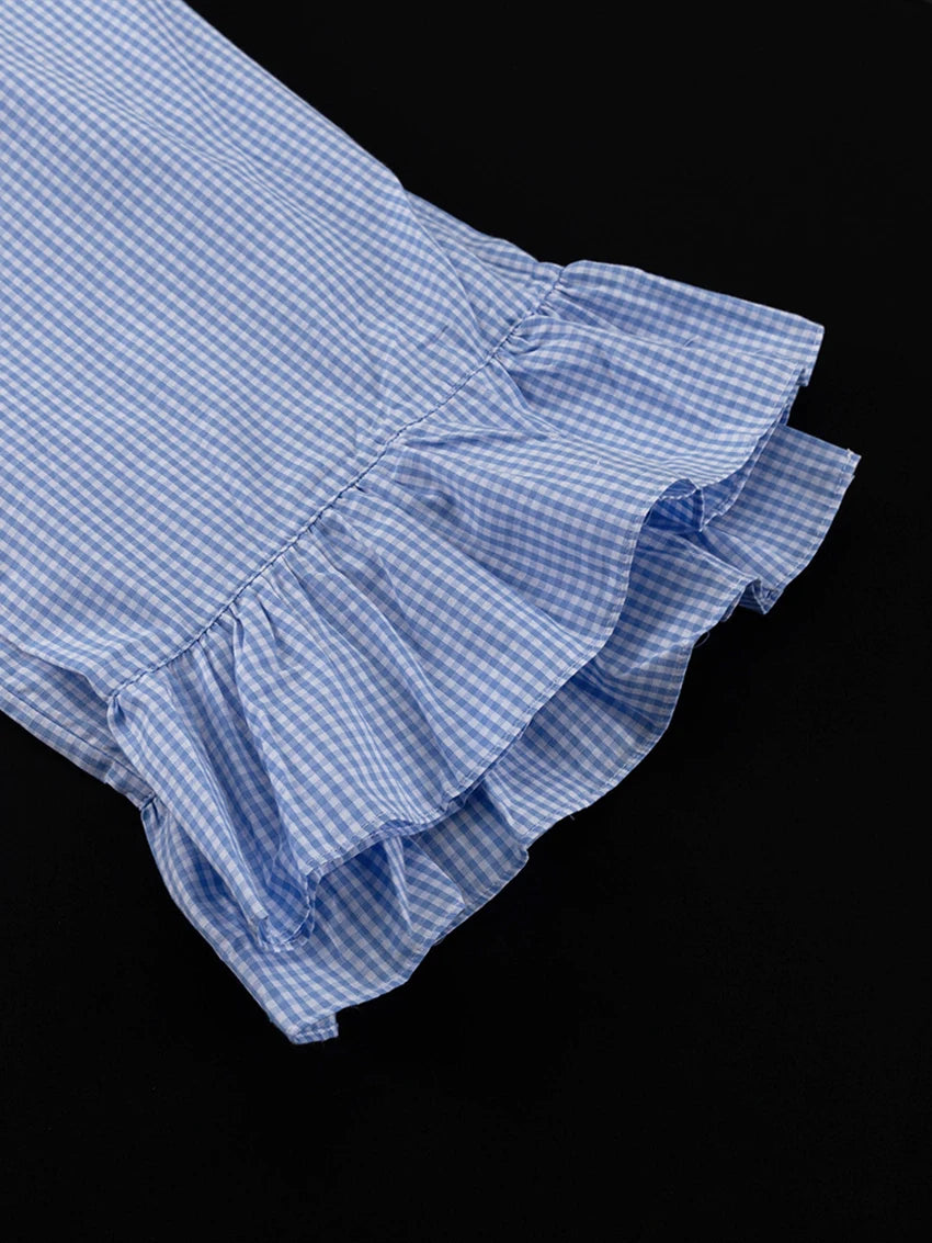 Marthaqiqi Striped Women Pajamas Set Turn-Down Collar Sleepwear Long Sleeve Nightgown Pants Casual Ladies Nightwear 2 Piece Suit