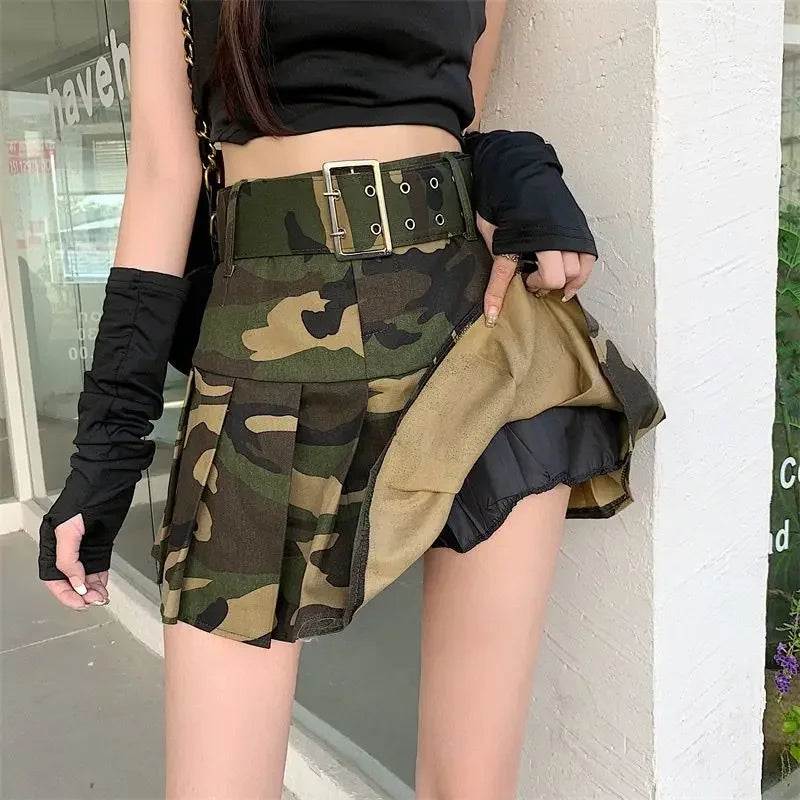 Short Mini High Waist Gyaru Skirts for Women Pleated Pleat Quality Modest Premium Aesthetic Stylish Y2k Vintage V Woman Skirt