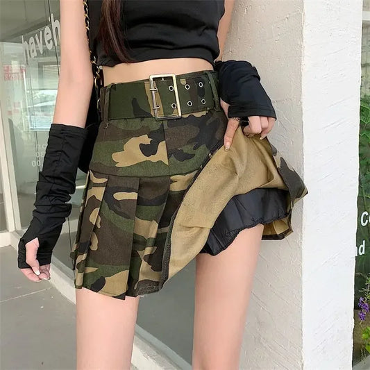 Short Mini High Waist Gyaru Skirts for Women Pleated Pleat Quality Modest Premium Aesthetic Stylish Y2k Vintage V Woman Skirt