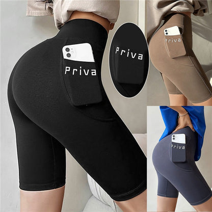 Women Yoga Sports Shorts High Waist Fitness Shorts Casual Streetwear Short Trousers Female Tight Shorts For Ladies Workout Pants