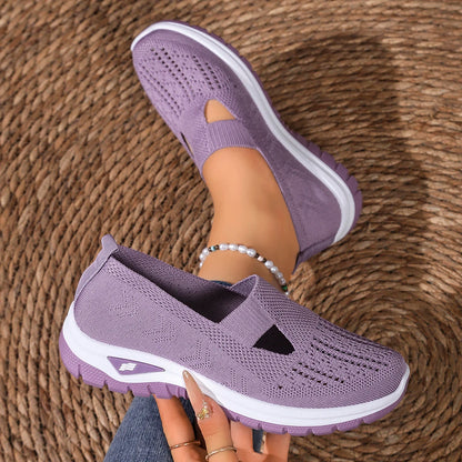women's summer shoes - casual sneaker, Non-slip sole design, fly-woven upper is more skin-friendly sale shoes with free shipping Light Purple