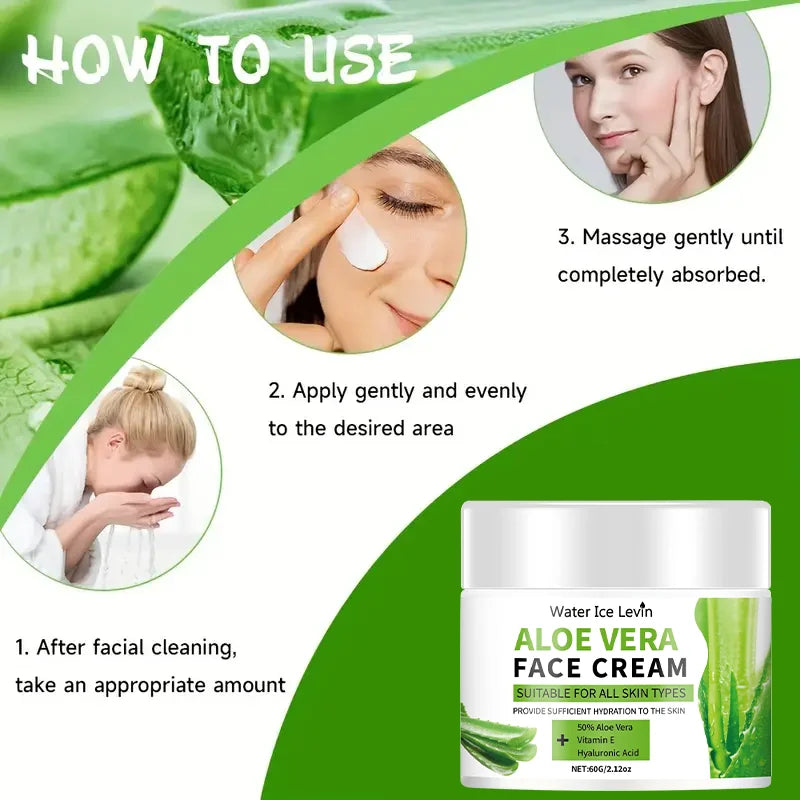 Aloe Vera & Vitamin E Moisturizer - a Soothing Moisturizer for Dry, Sensitive Skin | Leaves Face and Body Soft and Supple