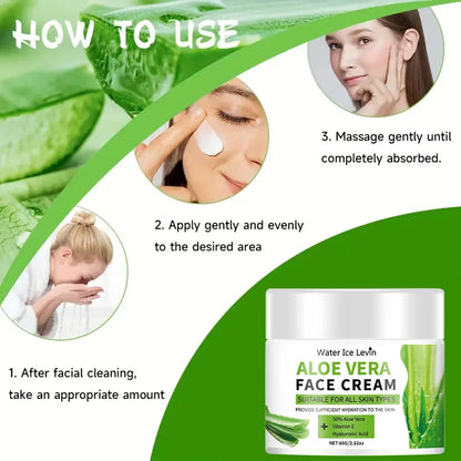 Aloe Vera & Vitamin E Moisturizer - a Soothing Moisturizer for Dry, Sensitive Skin | Leaves Face and Body Soft and Supple