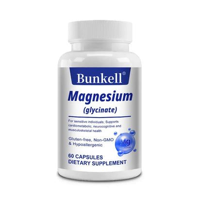 Magnesium Glycinate Supplement - For Muscle, Joint, Nerve Sleep Quality, Anxiety Stress Mood Health,Non-GMO 60 count-1 bottle