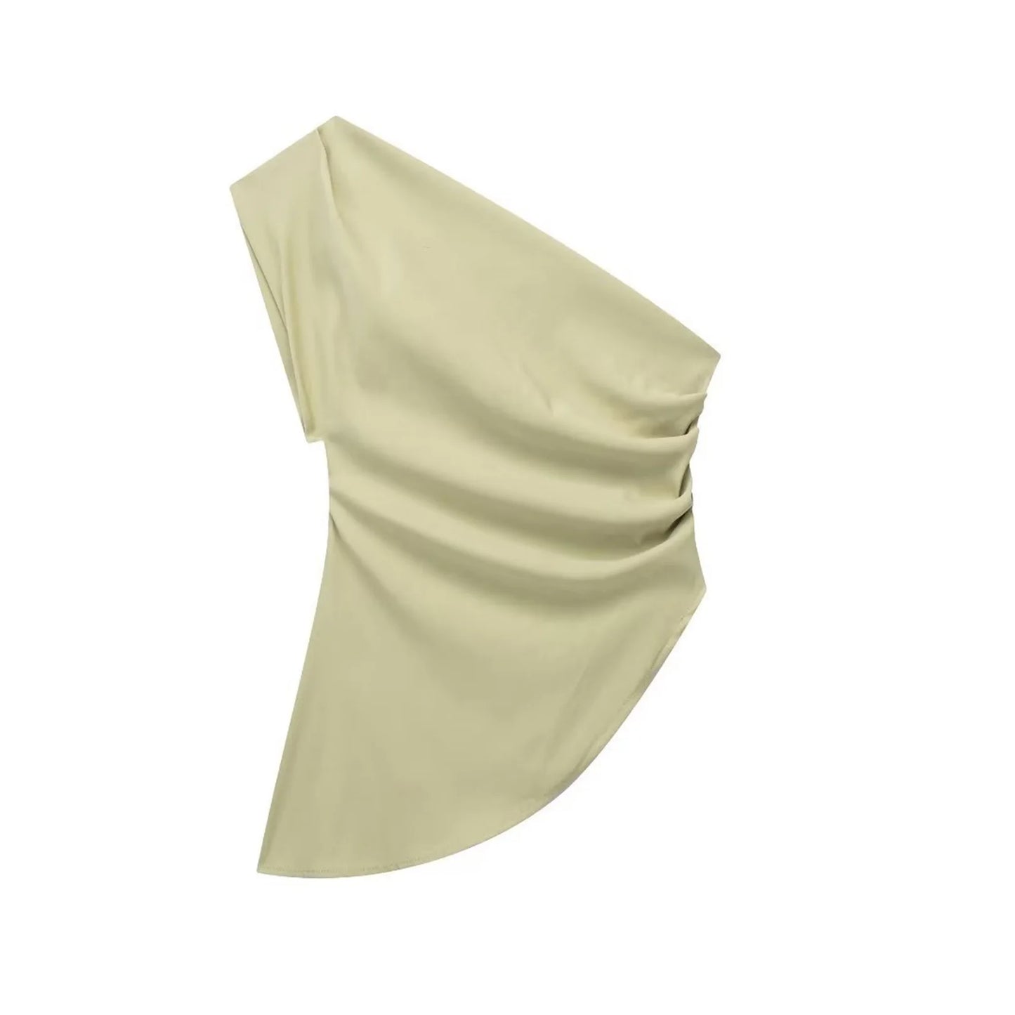 Asymmetric T-shirt New Women's Fashion Trend Spicy Girl Celebrity Temperament Off Shoulder Top