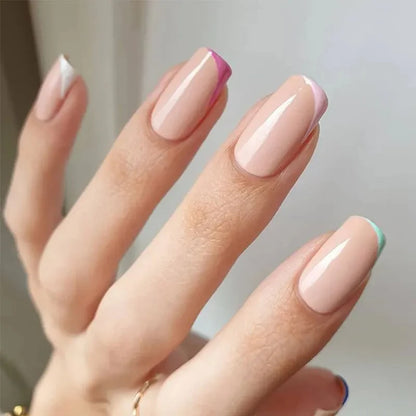 6PCS/SET Glitter Bright Pink Peach Gel Nail Polish Kit Spring Colorful Semi Permanent Soak Off Art UV Gel Varnish For Manicure