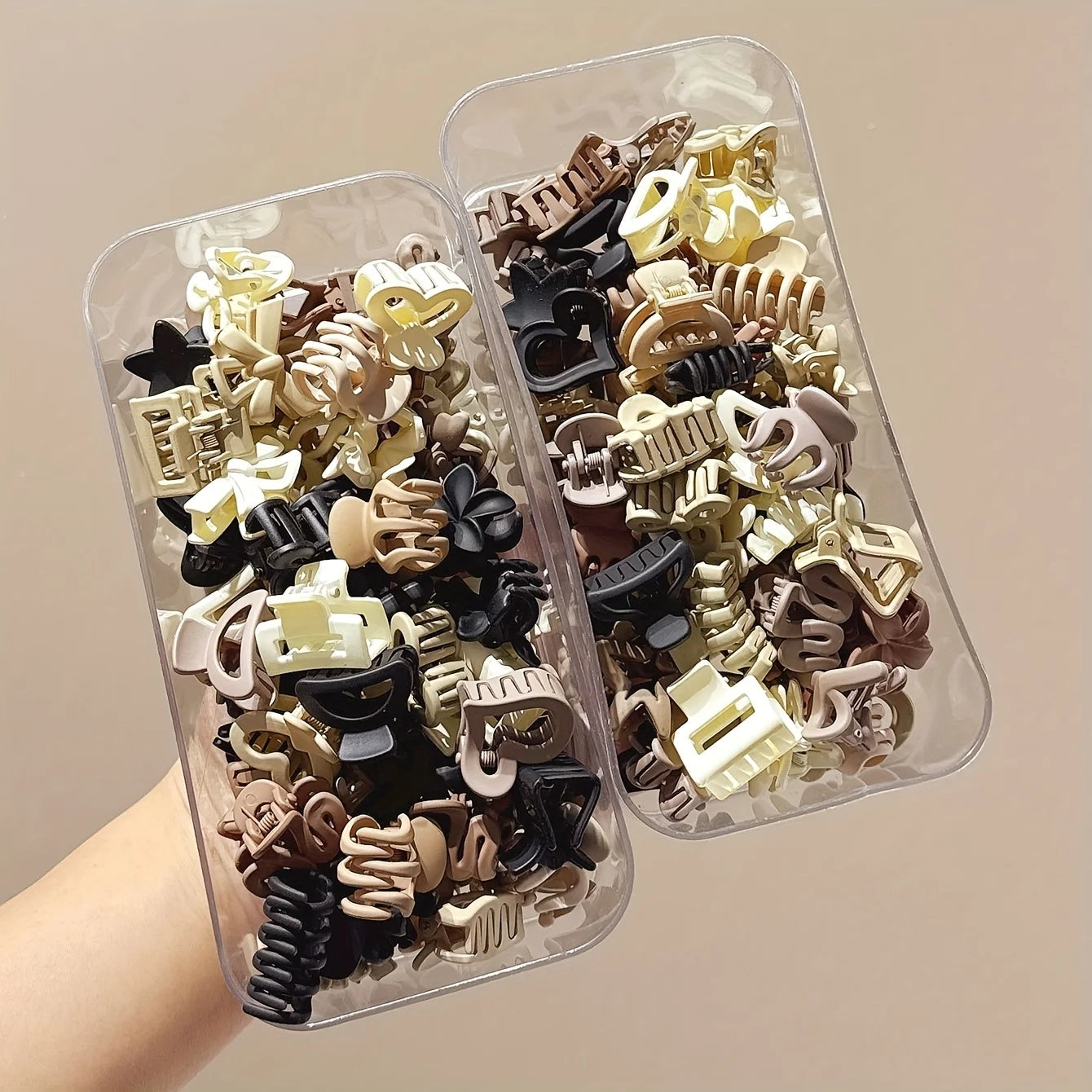 5/10/20/30pcs Beige Mixed Pack Small Clips, Cute Girl Accessories - Perfect for Daily Use, Special Occasions, or Travel Gifts Badiee Stylez