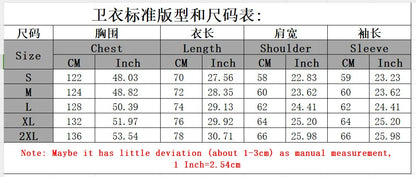 Y2K New European and American Fashion High Street Trendy Sweatshirts Hip Hop Zipper Jacket for Men Letter Patch Loose Hoodies