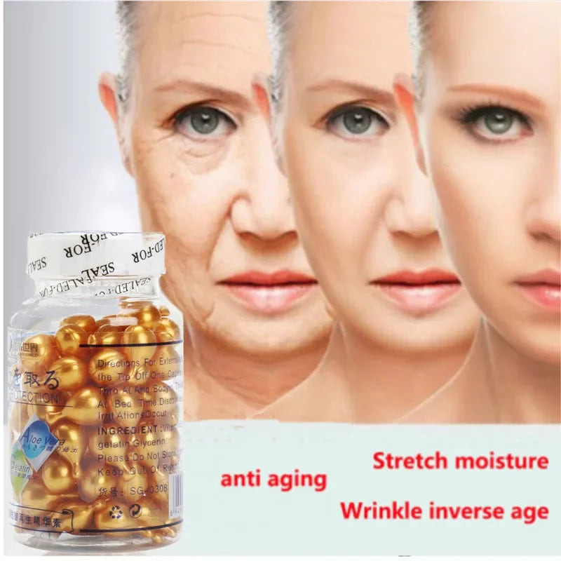 Instant Wrinkle Vitamin E Extract Face Serum Firming Anti Wrinkle Whitening Anti Aging Moisturizing Korean Skin Care Skincare