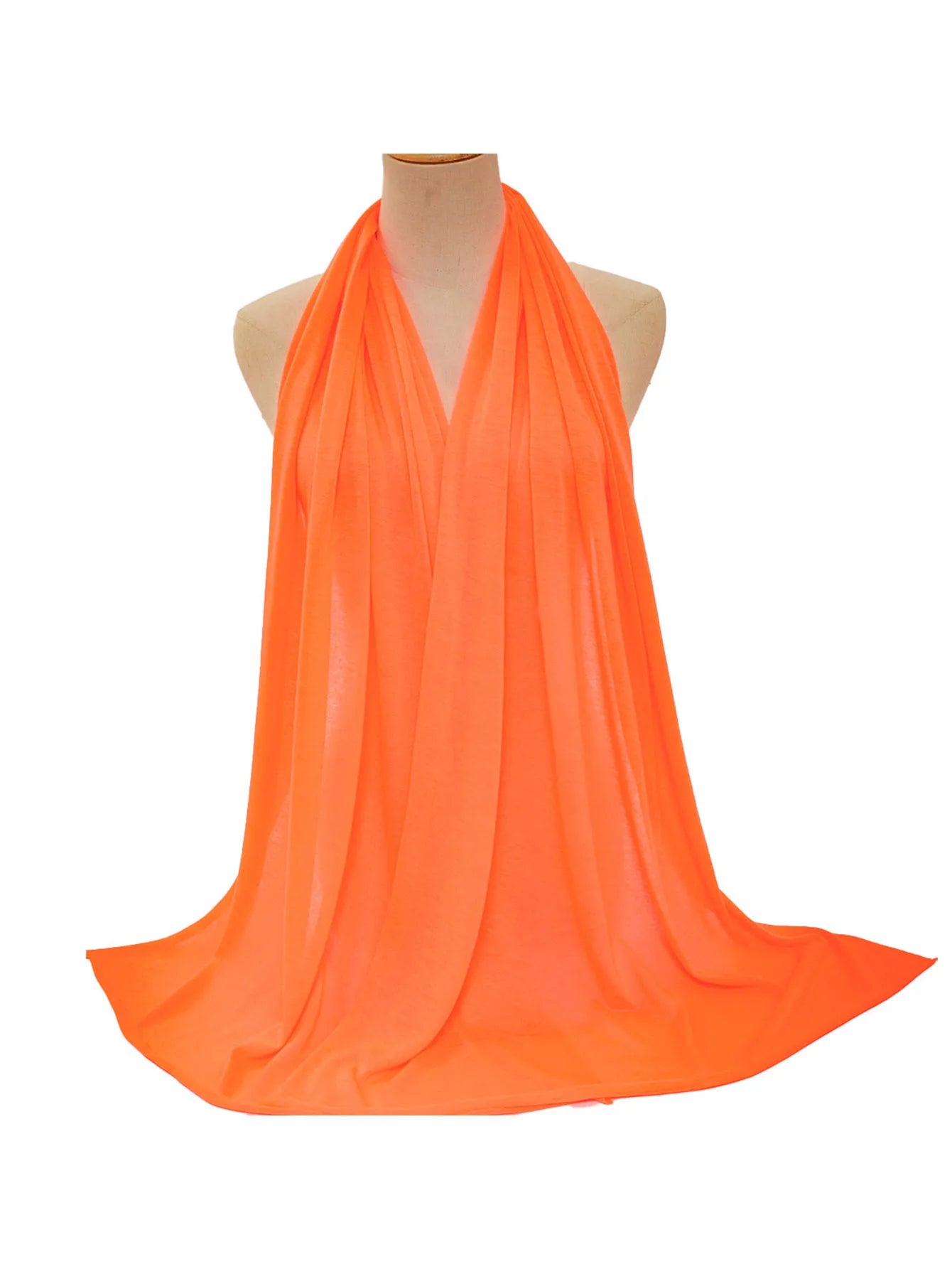 Hot selling stretch jersey turban african headband solid color super soft extra long breathable headband for women