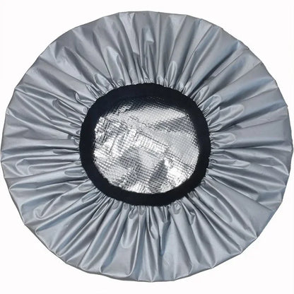 Adjustable Double Layer Satin Bonnet Nightcap Doubleside Women Round Shower Caps Night Sleep Polyester Hat Solid Black Lining Badiee Stylez