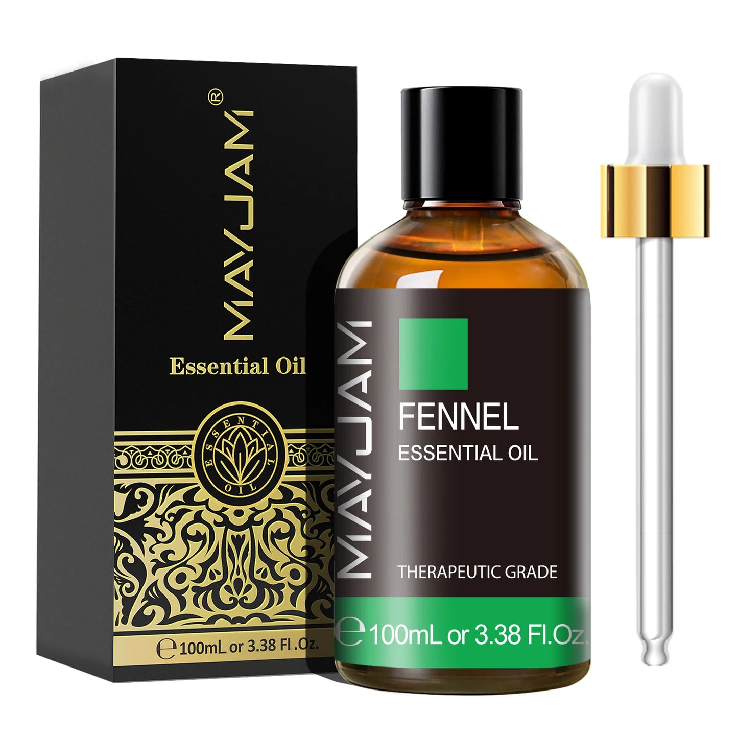 MAYJAM 1PCS 100ML Essential Oil with Dropper Sandalwood Lavender Eucalyptus Vanilla Aroma Oil For Humidifier Scent Candle Burner - Badiee Stylez