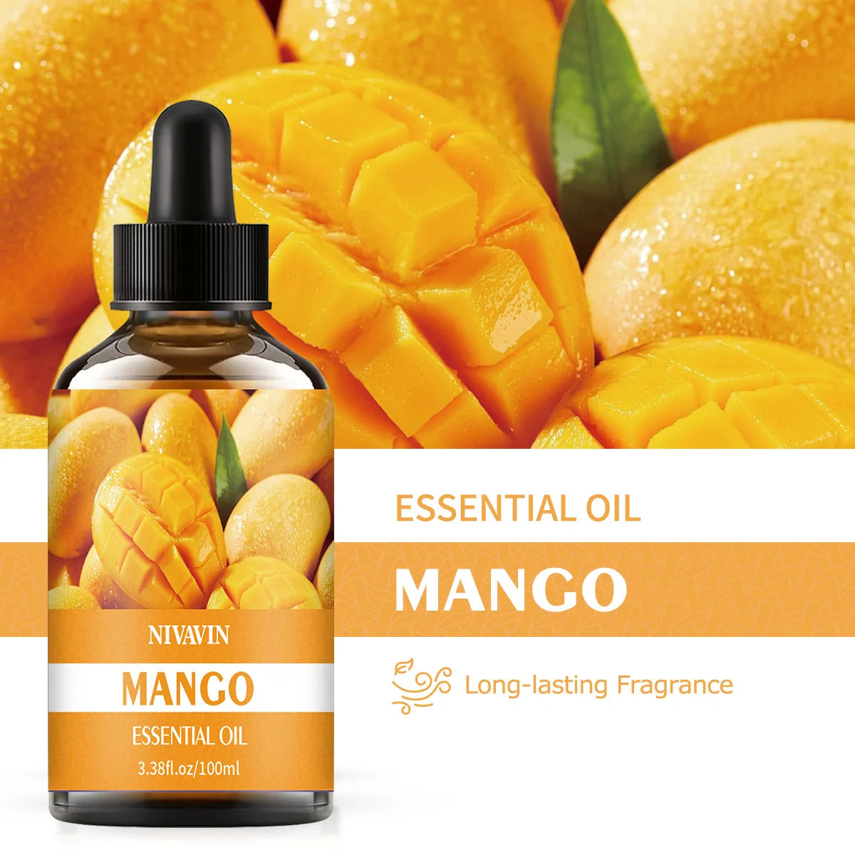 30ml/60ml/100ml mango essential oil is suitable for facial hydration, moisturizing, hair care, skin care, and perfume making - Badiee Stylez