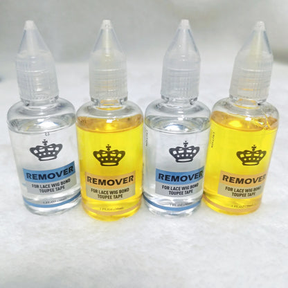 30ml Wig Glue Remover For Lace Wig/Toupee/Closure/Tape Hair Extension Clear Remover For Adhesive Tape Yellow Liquid Glue Remover