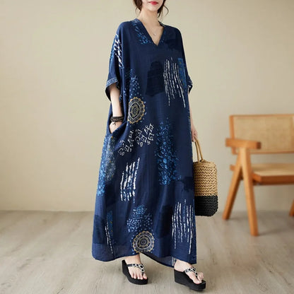 Summer Dress for Women Clothing Long Dress Fashion Clothes Cotton Vintage Harajuku Elegant Streetwear Maxi Beach Dresses