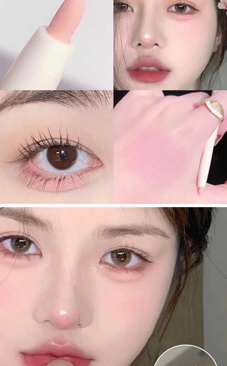 Glitter Pink Lying Silkworm Pen Color Natural Brightening Matte Eye Shadow Pencil Shimmer Glue Eyeliner Waterproof Korean Makeup