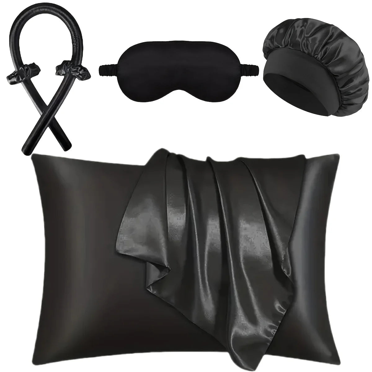 6-piece sleep styling set, no heat curling tool, women's overnight curling set. Badiee Stylez