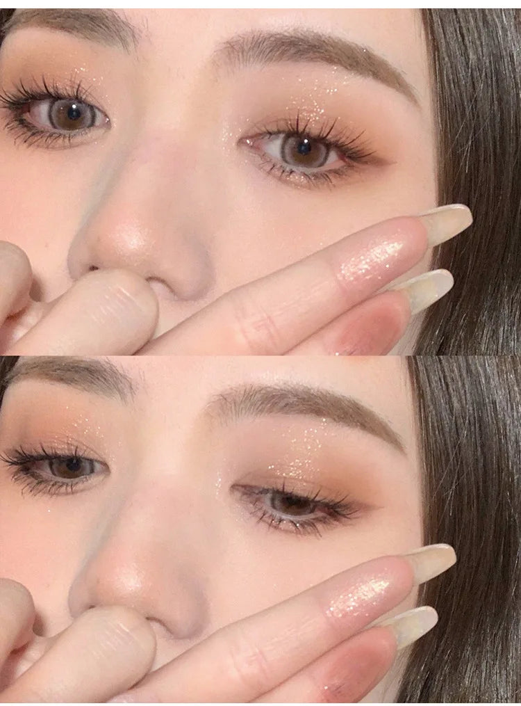 4Color Glitte Eyeshadow Palette Blush Eyeliner Eyeshadow Highlight Contour Palette Eyes Makeup Cute Beauty Cosmetics