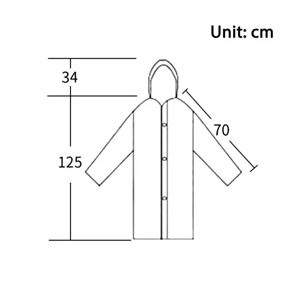 EVA Rain Coat New Full Body Thickening Adult Raincoat Waterproof Convenient Reusable Poncho Outdoor