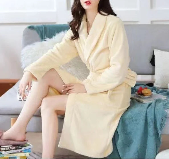 Personalised His and Hers Dressing Gown Customised Name Couples Bathrobes Terry Unisex Robe Monogrammed Mrs Mr Matching Robes light yellow