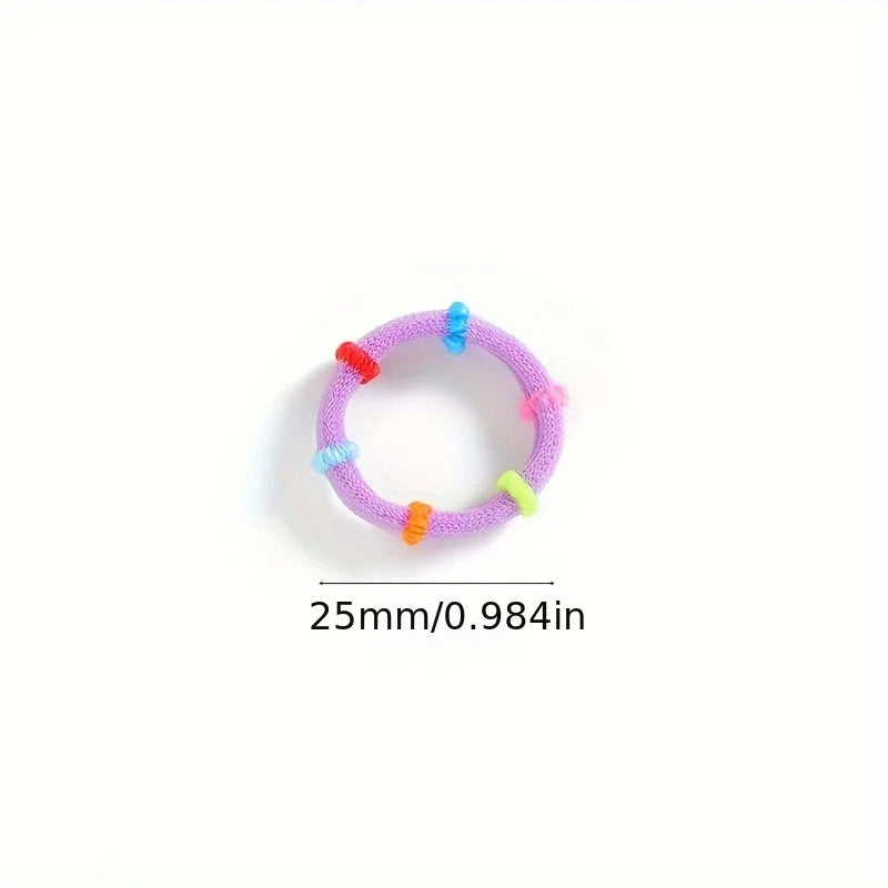 50/100/200/300pcs Assorted Elastic Hair Tie Durable Ponytail Holders for Women Girls Soft Stretchy Rubber Bands Hair Accessories