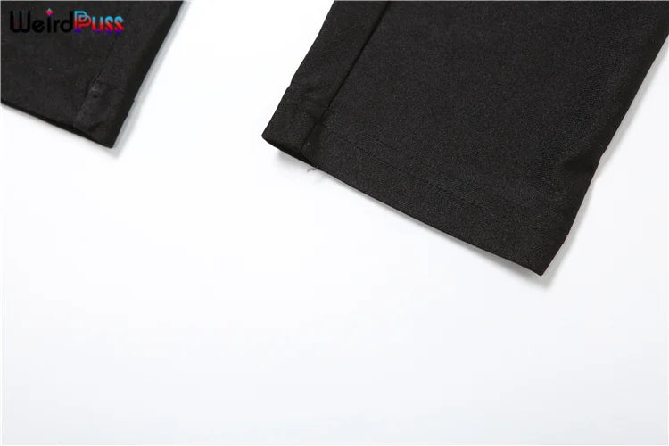 Weird Puss Hipster Fitness Jumpsuit Women Backless Sleeveless Deep v-Neck Cross Bandage Skinny Stretch Workout Sporty Streetwear