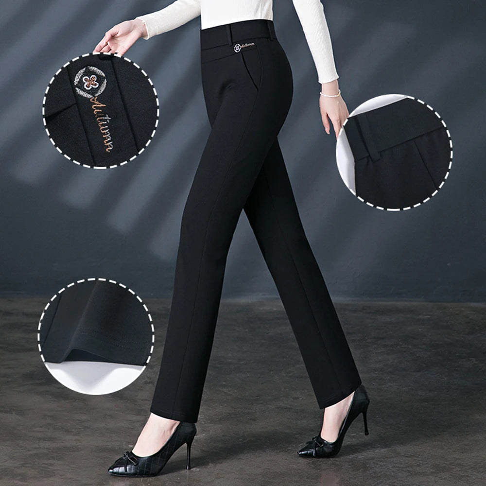 Leggings Women's Autumn and Winter Style High Waist Large Size Tight-fitting High-Elastic Foot Pants Casual Slim Trousers M-6XL