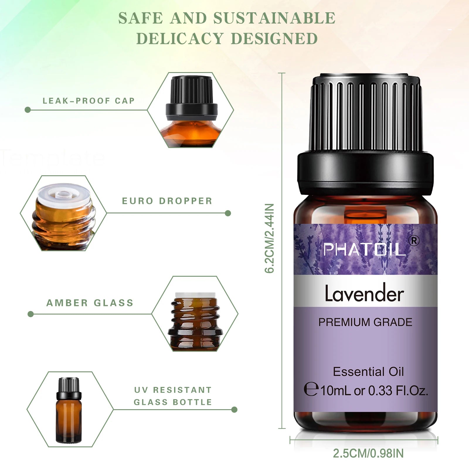 10ml Lavender Essential Oils Pure Natural for Diffuser humidifier Aromatherapy Jasmine Vanilla Aroma Oil for Skin Care, DIY Soap - Badiee Stylez