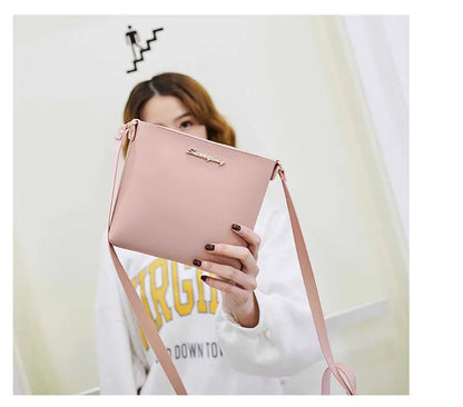 Fashion Solid Color Shoulder Bag Women Crossbody Bags Women PU Leather Woven Bag Mobile Phone Purse Mini Handbags hand bag