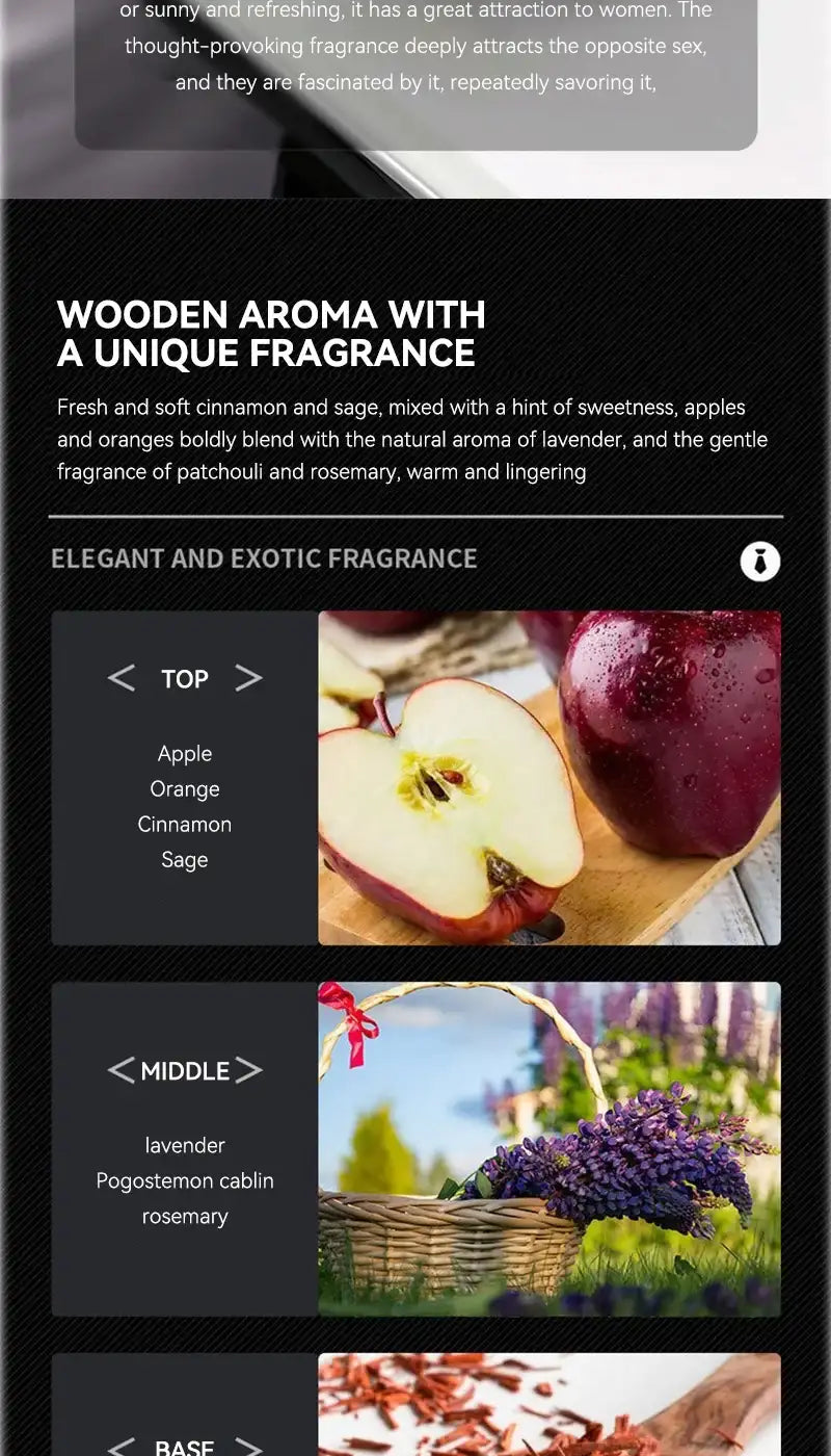 Original brand perfume, men's Cologne, long-lasting talk fragrance, ocean scent, woody cologne