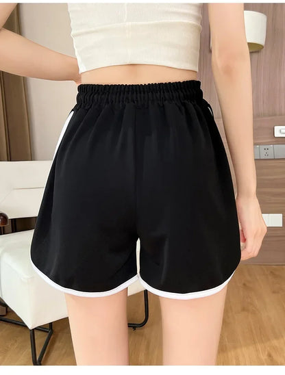 Summer Casual Bottoms Ladies Girl Shorts Streetwear Female Women Fitness Joggers Sports Running Breathable Plus Size Short Pants