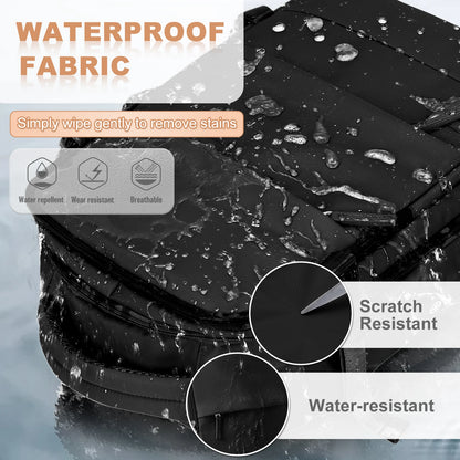 Ryanair 40x25x20 Travel Backpack Large Capacity Foldable Hiking Bag with Vacuum Bags Manual Compression Pump, Storage Backpack