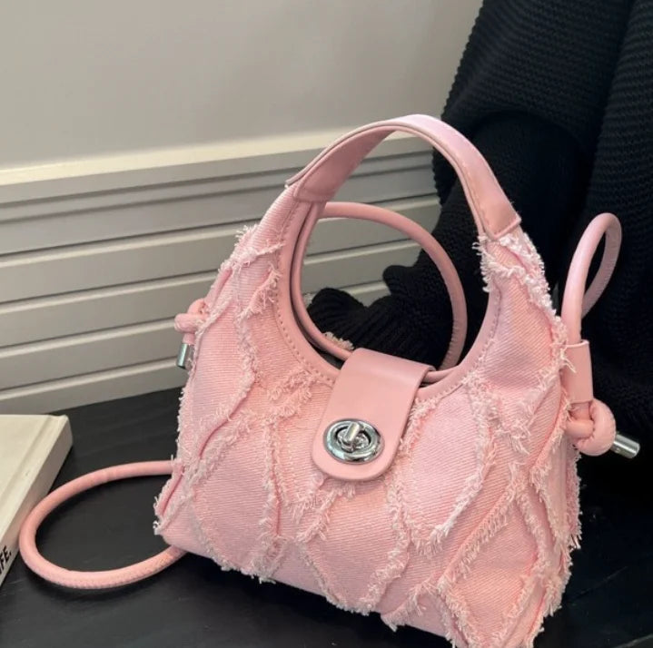 2024 New Designer Single Shoulder Bag Women Fashion Chain Crossbody Bags For Women Brand Ladies Handbags And Purses pink1 Mini(Max Length<20cm) CHINA