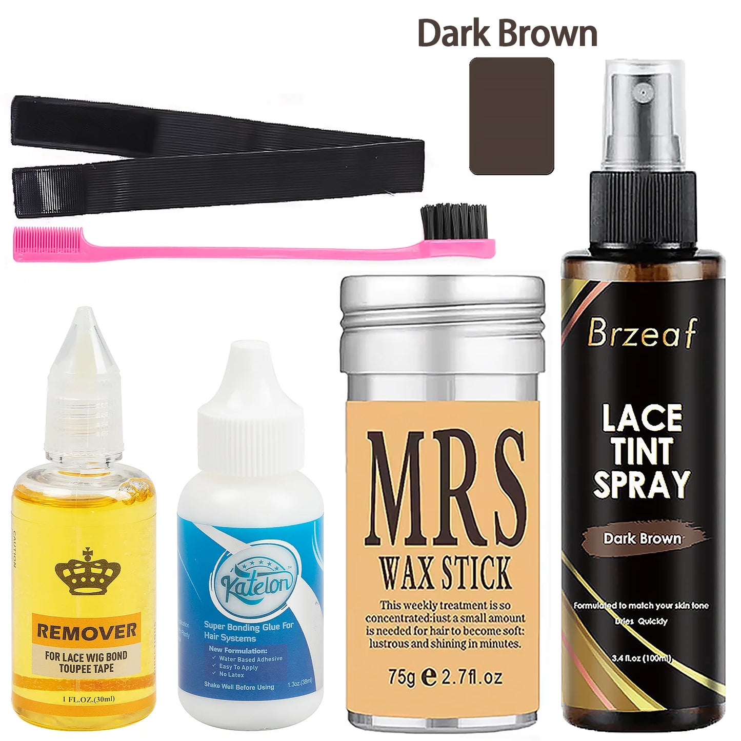 Wig Glue Spray for Front Lace Wig Lace Melting Spray for Wigs Melting Spray Lace Bond Spray Lace Glue Kit Wig Install Kit