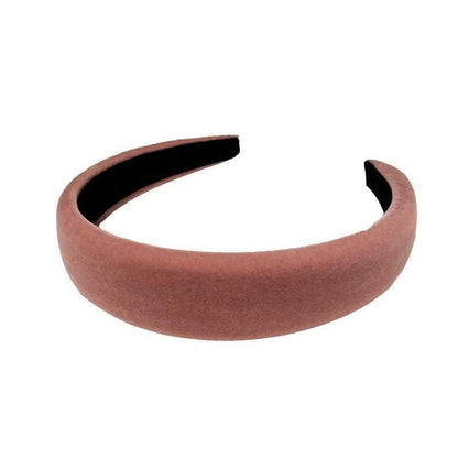 Autumn Winter Soft Velvet Cloth Sponge Padded Hairbands for Women Girls Casual Shopping Face Washing Dress Up Hair Accessories