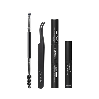 ANNAFRIS 300Pcs DIY Cluster Lash Extension Kit Color individual Lashes Kit with Lash Bond&Seal Remover Tweezers Black Glue-Seal Set United States