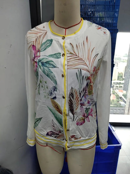 New Casual knitted cardigans Fashion patchwork shirts Basic T shirts elegant Tops