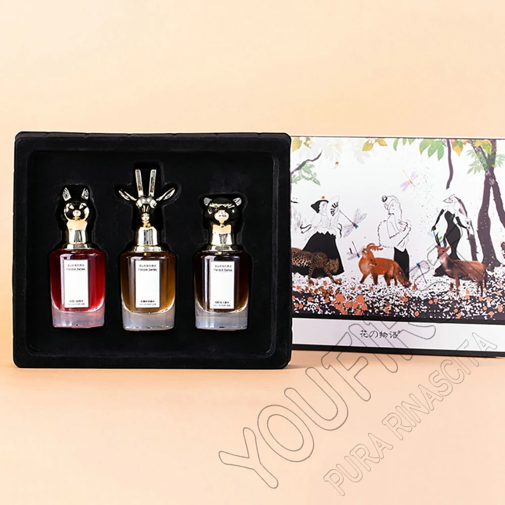 Luxury Brand Perfume Women 75ml Cologne Men Parfums Homme Plant Floral Scent Spray Pheromone Perfumes De Mujer Gift Box 3Pcs Set - Badiee Stylez