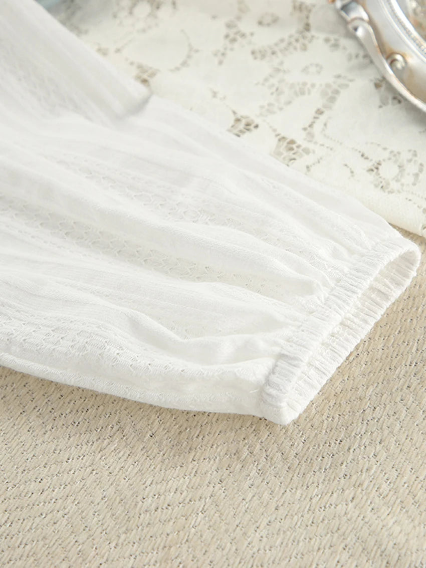 Marthaqiqi Winter Women Pajamas Suit Lace Up Sleepwear Long Sleeve Nightgowns O-Neck Nightwear Pants Casual Ladies Home Clothes