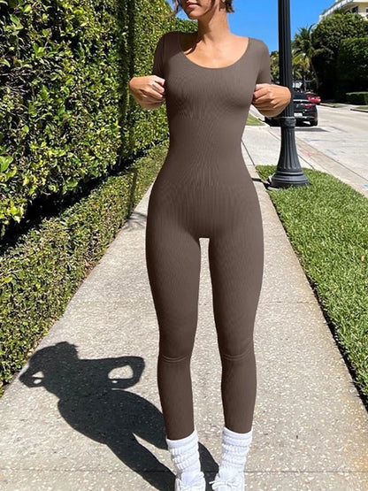 Women's Yoga Jumpsuit Seamless Sports Yoga Bodysuit Fashionable Fitness Sportwear Yoga Romper Badiee Stylez