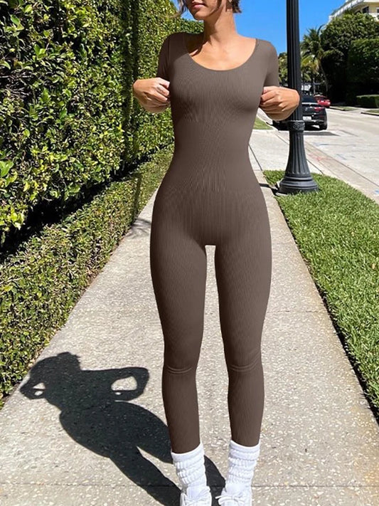 Women's Yoga Jumpsuit Seamless Sports Yoga Bodysuit Fashionable Fitness Sportwear Yoga Romper Badiee Stylez